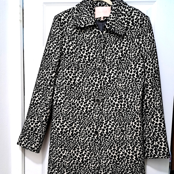 Hutch black and white animal print coat - Picture 1 of 5